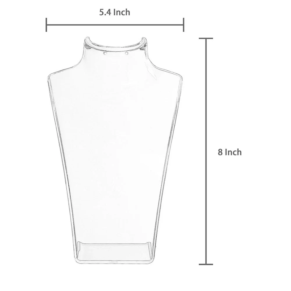 Acrylic jewelry display set approx 8 inches each for necklaces and earri…